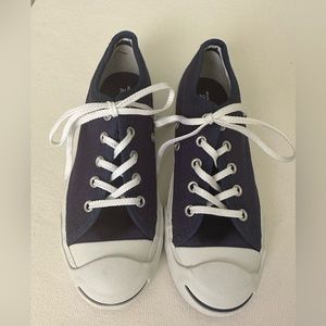 Converse Jack Purcell New Kids Unisex Size 3 Navy Canvas Sneakers